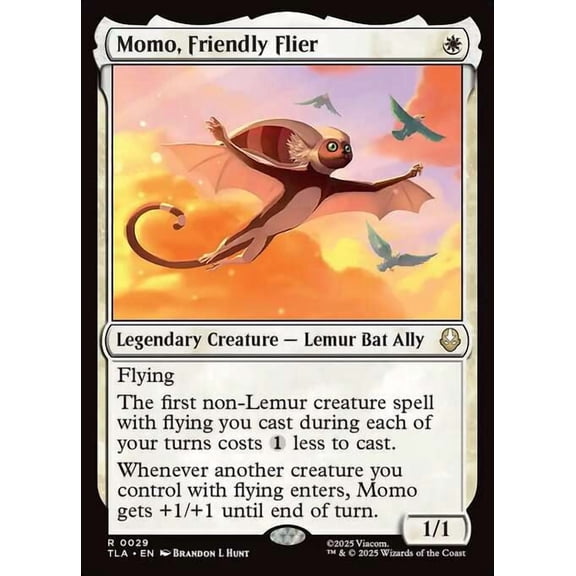 MtG Avatar the Last Airbender Rare Momo, Friendly Flier #29