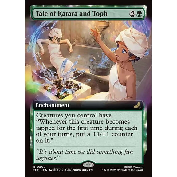 MtG Avatar the Last Airbender Rare Tale of Katara and Toph [Jumpstart Extended Art FOIL] #207