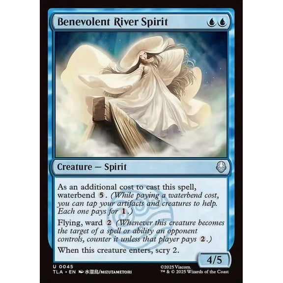 MtG Avatar the Last Airbender Uncommon Benevolent River Spirit #45