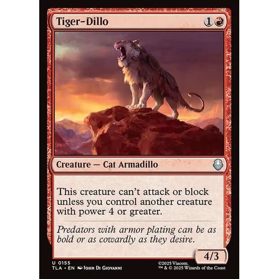 MtG Avatar the Last Airbender Uncommon Tiger-Dillo [FOIL] #155