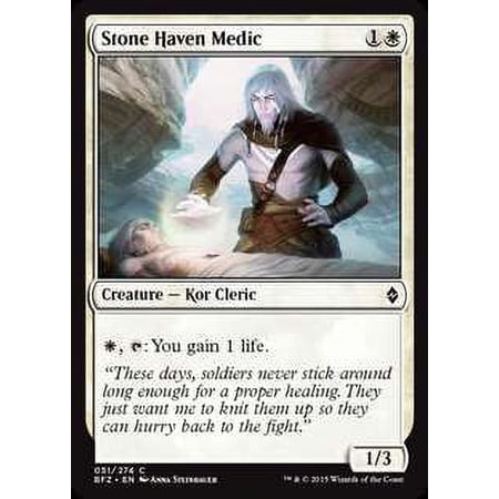 MtG Battle for Zendikar Common Stone Haven Medic (Foil) #51