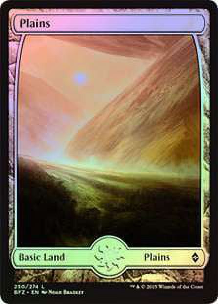 MtG Battle for Zendikar Land Plains (Full-Art Foil) #250 - Walmart.com