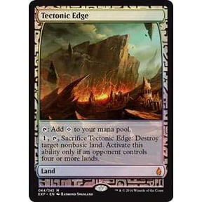 MtG Battle for Zendikar Mythic Rare Foil Mythic Rare Tectonic Edge (Zendikar Expedition)