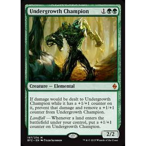 MtG Battle for Zendikar Mythic Rare Undergrowth Champion (Foil) #197