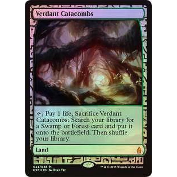 MtG Battle for Zendikar Mythic Rare Verdant Catacombs (Zendikar Expedition)