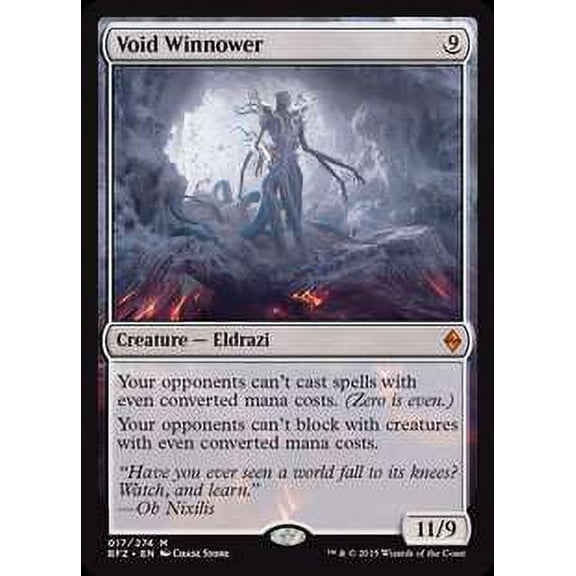 MtG Battle for Zendikar Mythic Rare Void Winnower #17