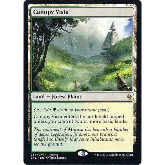 MtG Battle for Zendikar Rare Canopy Vista (Standard Showdown Promo) #234