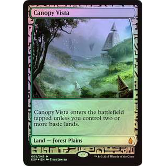 MtG Battle for Zendikar Rare Foil Rare Canopy Vista (Zendikar Expedition)