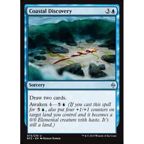 MtG Battle for Zendikar Uncommon Coastal Discovery (Foil) #73