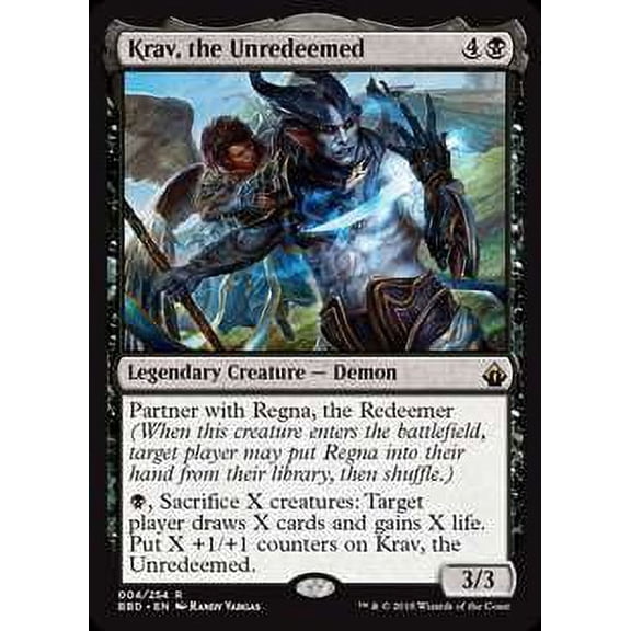 MtG Battlebond Rare Krav, the Unredeemed #4