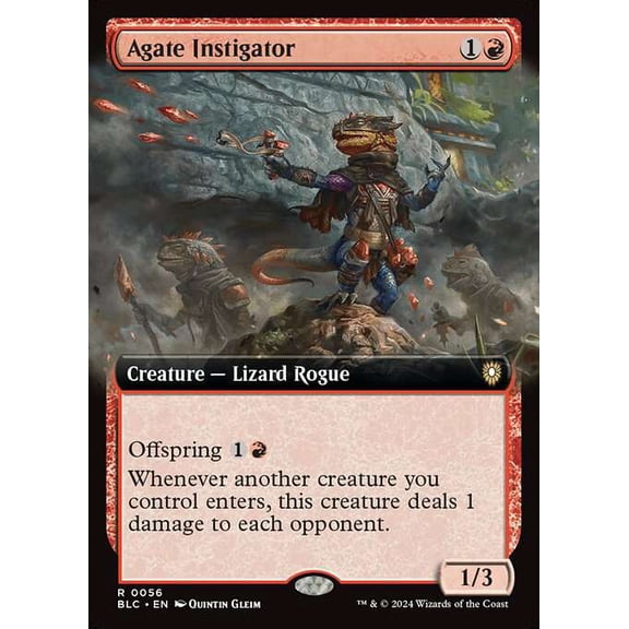 MtG Bloomburrow Commander Rare Agate Instigator [Extended Art] #56