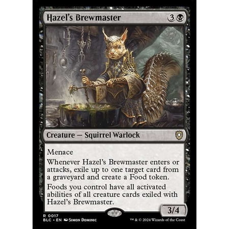 MtG Bloomburrow Commander Rare Hazel's Brewmaster #17