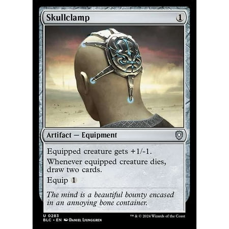 MtG Bloomburrow Commander Uncommon Skullclamp #283