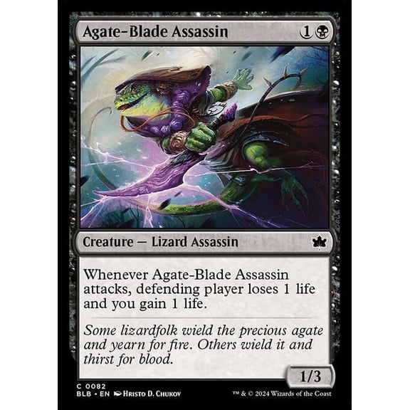 MtG Bloomburrow Common Agate-Blade Assassin #82
