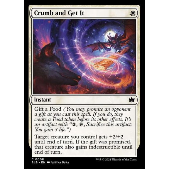 MtG Bloomburrow Common Crumb and Get It #8