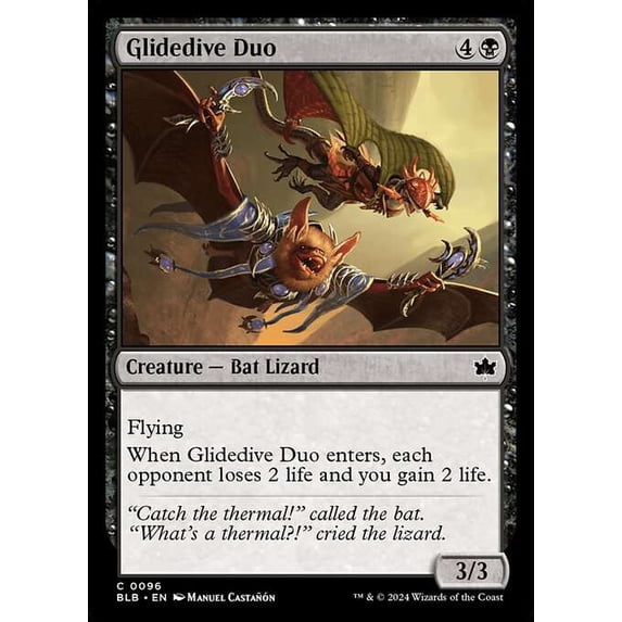 MtG Bloomburrow Common Glidedive Duo #96