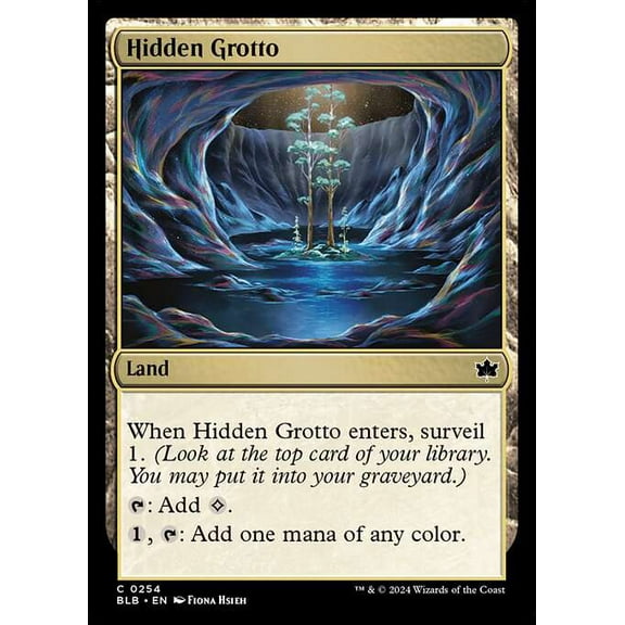 MtG Bloomburrow Common Hidden Grotto #254