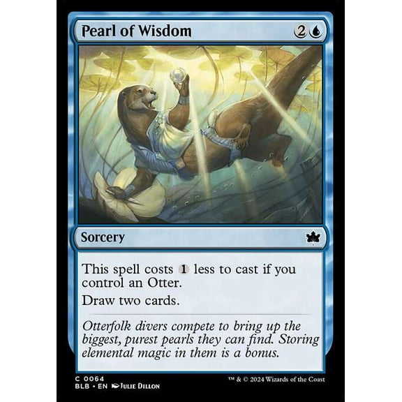 MtG Bloomburrow Common Pearl of Wisdom #64