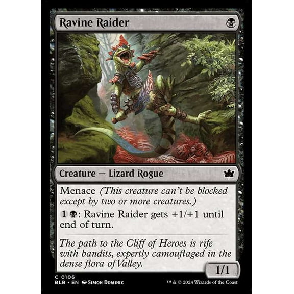 MtG Bloomburrow Common Ravine Raider #106