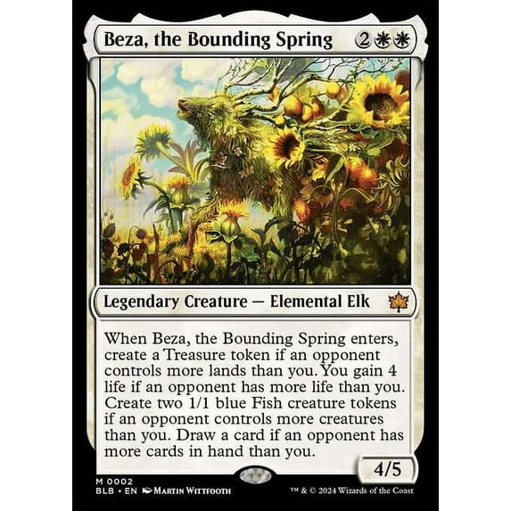 MtG Bloomburrow Mythic Rare Beza, the Bounding Spring #2