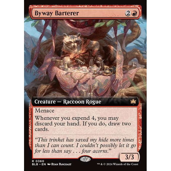 MtG Bloomburrow Rare Byway Barterer [Extended Art FOIL] #360