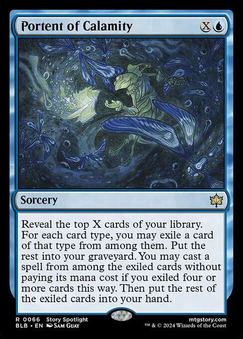 MtG Bloomburrow Rare Portent of Calamity #66 - Walmart.com