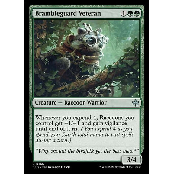 MtG Bloomburrow Uncommon Brambleguard Veteran #165