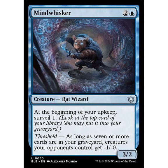 MtG Bloomburrow Uncommon Mindwhisker #60