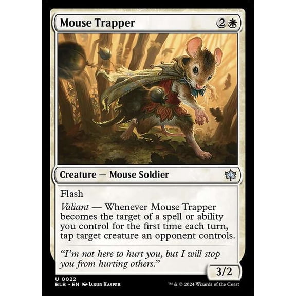 MtG Bloomburrow Uncommon Mouse Trapper #22