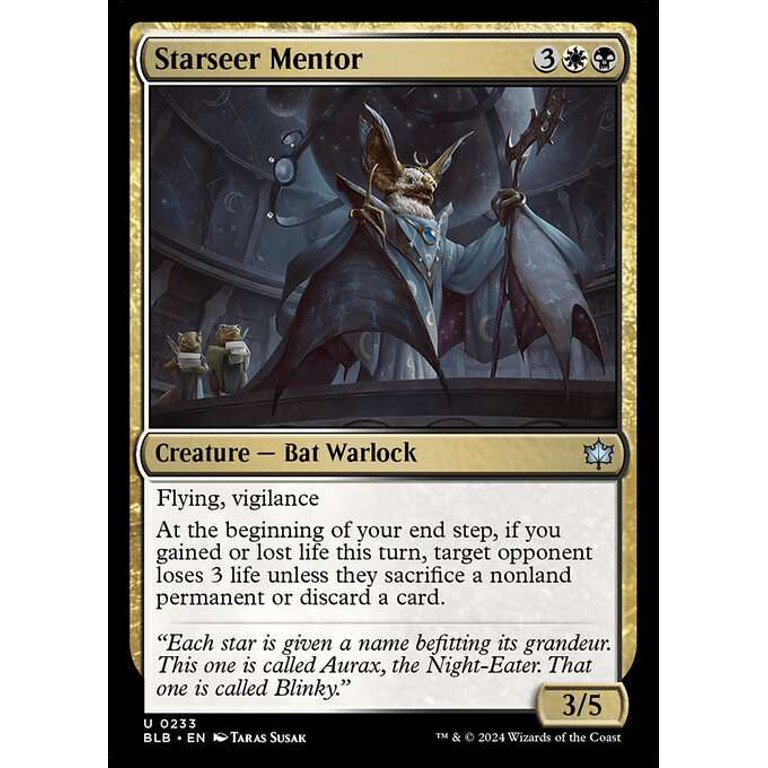 MtG Bloomburrow Uncommon Starseer Mentor #233 - Walmart.com