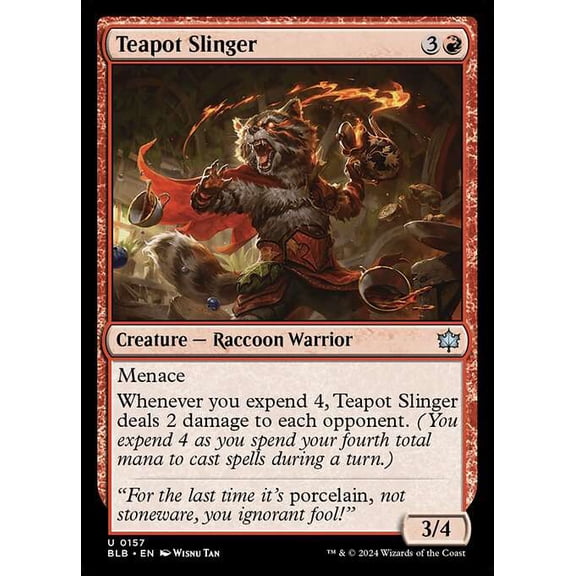 MtG Bloomburrow Uncommon Teapot Slinger #157