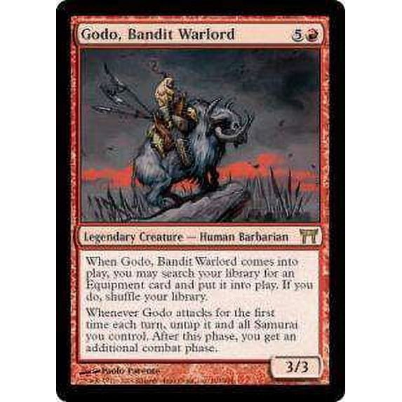 MtG Champions of Kamigawa Rare Godo, Bandit Warlord #169