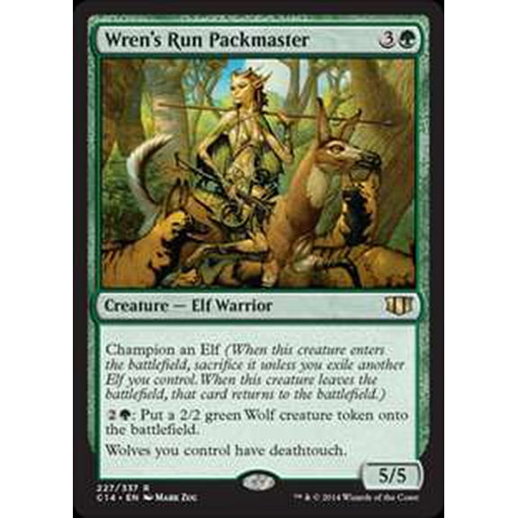 MtG Commander 2014 Rare Wren's Run Packmaster #227