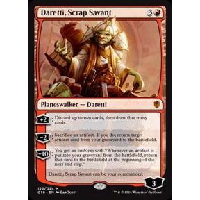 MtG Commander 2016 Mythic Rare Daretti, Scrap Savant #123