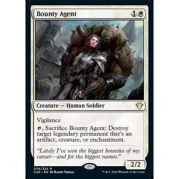 MtG Commander 2020 Rare Bounty Agent #78