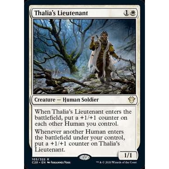 MtG Commander 2020 Rare Thalia's Lieutenant #103