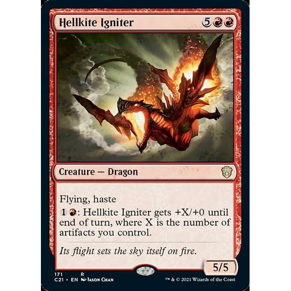 MtG Commander 2021 Rare Hellkite Igniter #171