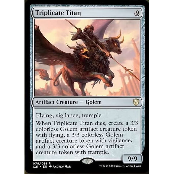 MtG Commander 2021 Rare Triplicate Titan #79