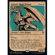 MtG Commander Legends Battle for Baldur's Gate Ancient Silver Dragon Showcase