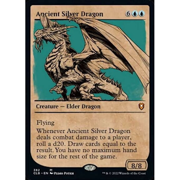 MtG Commander Legends: Battle for Baldur's Gate Ancient Silver Dragon (Showcase)