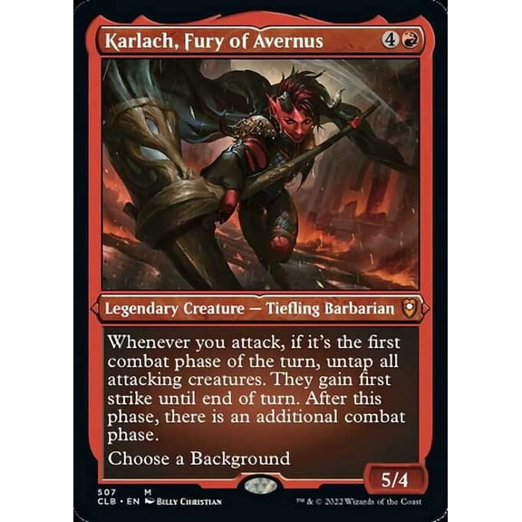 MtG Commander Legends: Battle for Baldur's Gate Karlach, Fury of Avernus (Etched Foil)