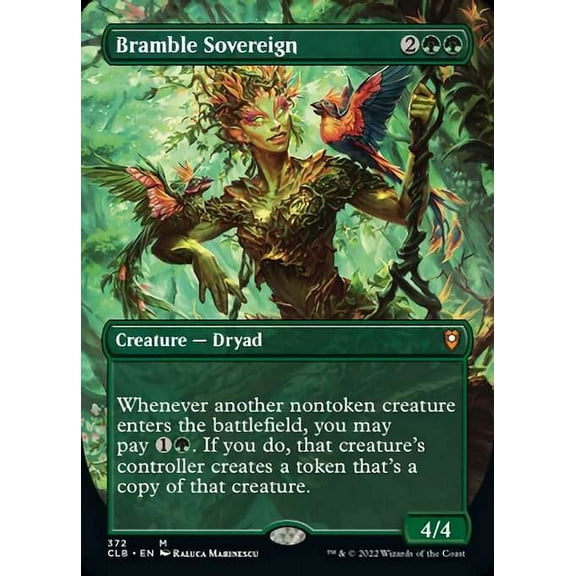 MtG Commander Legends: Dungeons & Dragons Battle For Baldur's Gate Mythic Rare Bramble Sovereign (Alternate Art Borderless FOIL)