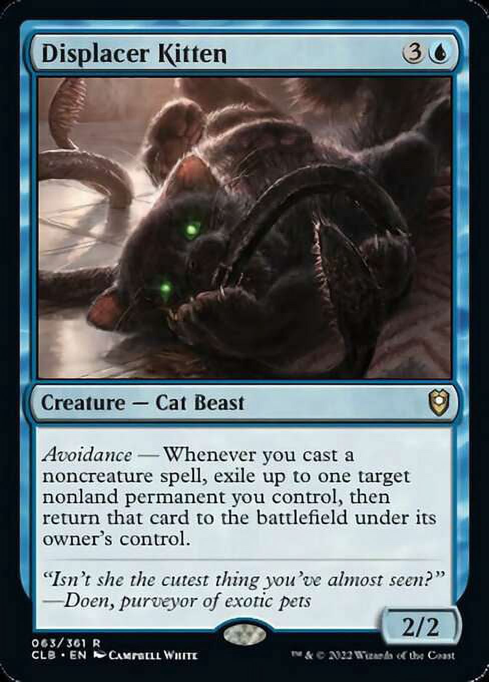 MtG Commander Legends: Dungeons & Dragons Battle For Baldur's Gate Rare Displacer Kitten #63 - Walmart.com MtG Commander Legends: Dungeons & Dragons Battle For Baldur's Gate Rare Displacer Kitten #63 - Walmart.com