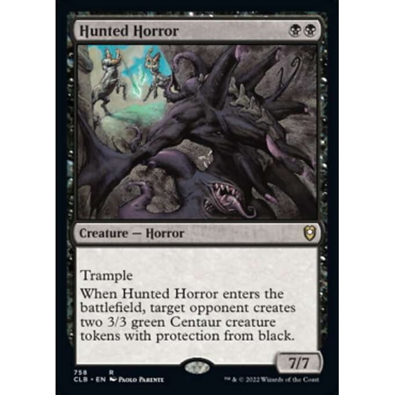 MtG Commander Legends: Dungeons & Dragons Battle For Baldur's Gate Rare Hunted Horror #758