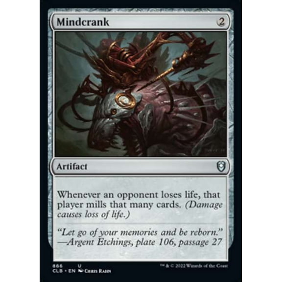 MtG Commander Legends: Dungeons & Dragons Battle For Baldur's Gate Uncommon Mindcrank #866