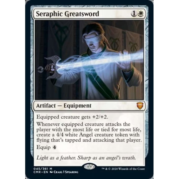MtG Commander Legends Mythic Rare Seraphic Greatsword #45