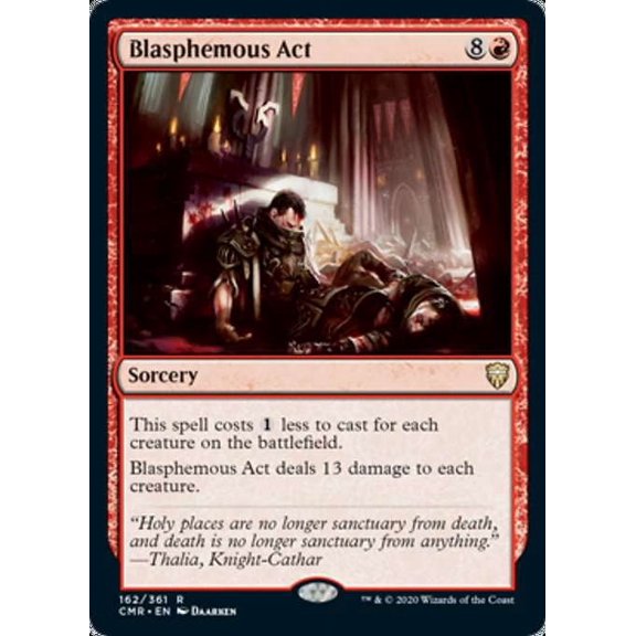 MtG Commander Legends Rare Blasphemous Act #162