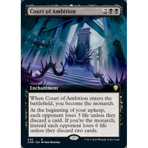 MtG Commander Legends Rare Court of Ambition (Extended Art) #645