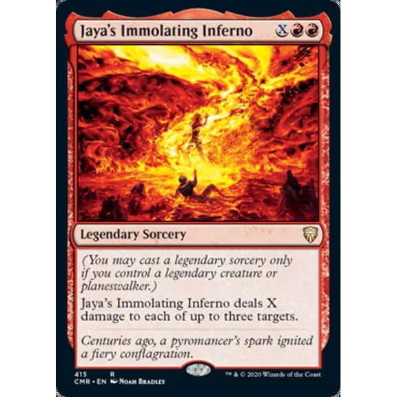 MtG Commander Legends Rare Jaya's Immolating Inferno #415