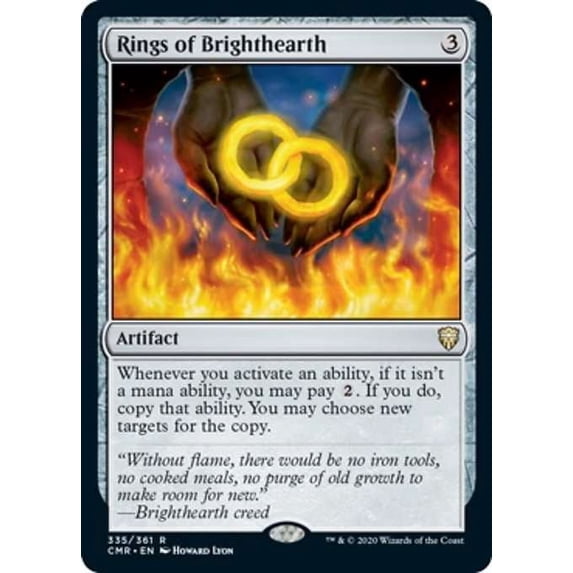 MtG Commander Legends Rare Rings of Brighthearth (Foil) #335